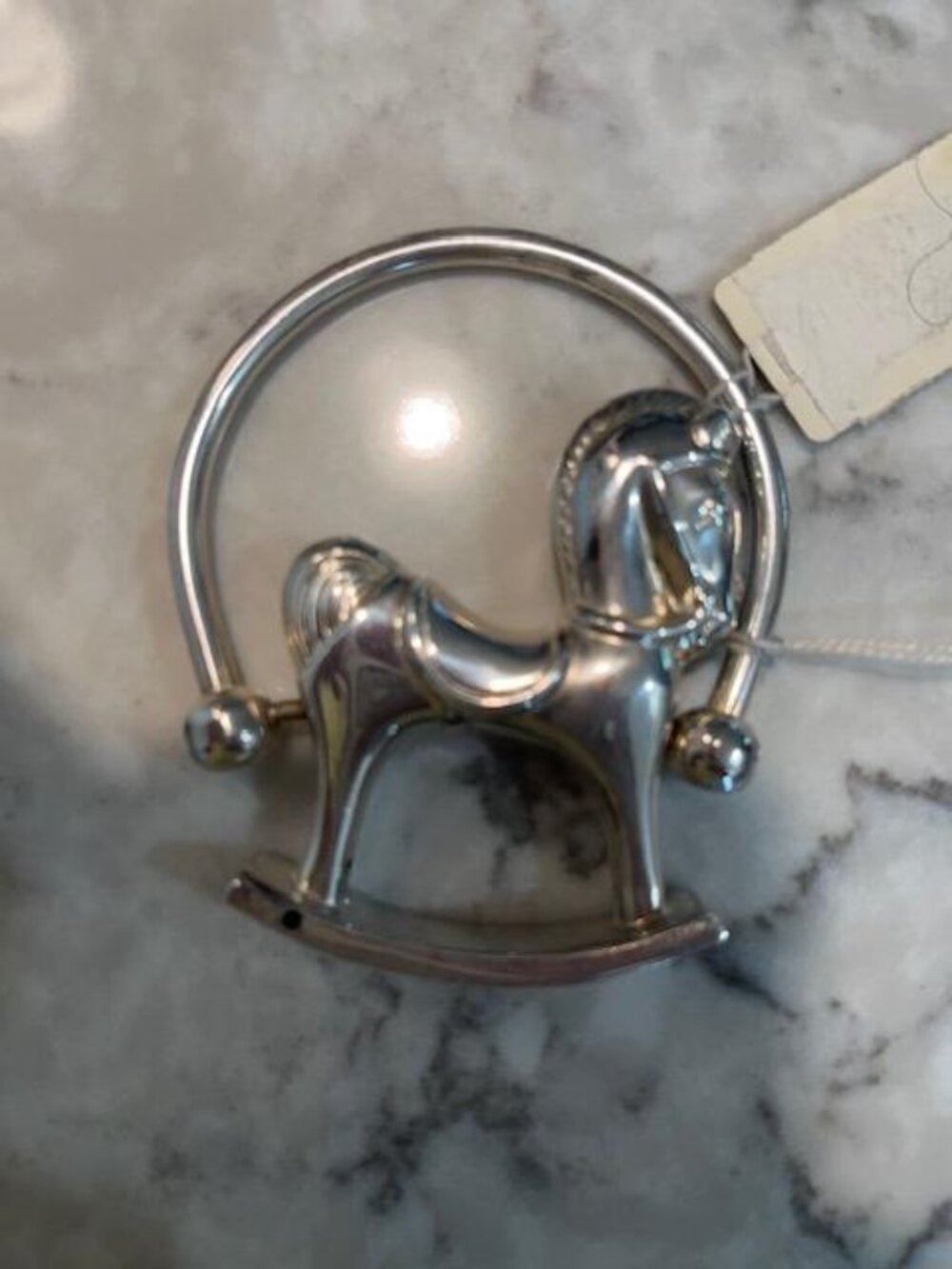 Vintage Silver Plated Topazio Rocking Horse Rattle from Portugal/Neiman Marcus - Picture 4 of 6